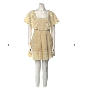 Jonathan Simkhai Lace Pattern Mini Dress
